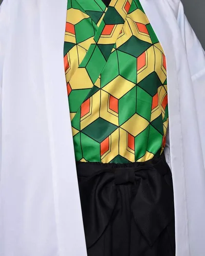 Vista 5 de miccostumes Kamado Tanjirou Supervisor Sabito Cosplay uniforme