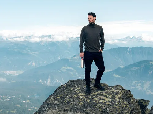 Vista 10 de SIGG - Botella de agua aislada - Thermo Flask H&C ONE cepillado - Infusor de té extraíble - A prueba de fugas - Sin BPA - Acero inoxidable 188