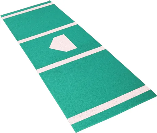 Vista 2 de Portable Foldable Baseball Hitting Mat - Tear-Resistant Training Tee Mat for Baseball Softball Tee Drill，Heavy Batting Mat for Indoor/Outdoor