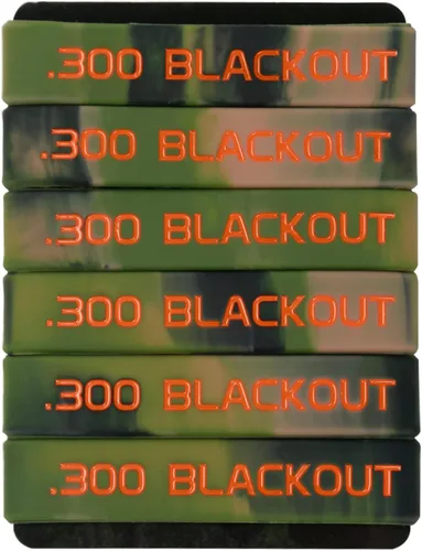 Vista 10 de Aolamegs Paquete de 6 bandas de marcado de cargador Blackout 300