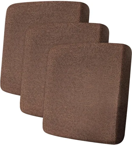 Vista 52 de ANARACHON Fundas de cojín de sofá con aspecto de cuero, juego de fundas de asiento de sofá, protector de muebles para sillón seccional, sofá biplaza