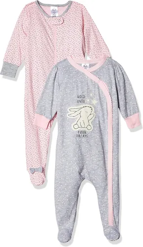 Gerber Baby Sleep N' Play - paquete de 2, Paquete de 2 Sleep 'N Play, 3-6 meses, Bunny Love