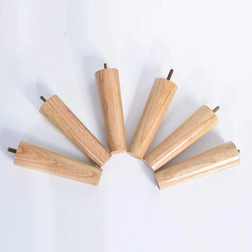 Vista 6 de M8 - Patas rectas de madera maciza cónicas para muebles, patas de mesa de café, patas de sofá de madera dura, 2.0-27.6 in, patas de repuesto
