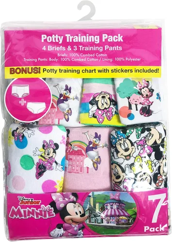 Vista 6 de Disney baby-girls Minnie Mouse Potty Training Pants and Starter Kit With Stickers & Tracking Chart in Sizes 18m, 2t, 3t, 4t
