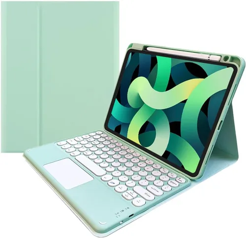 Vista 18 de kaitesi Funda con Teclado para iPad 9ª 8ª 7ª Generación iPad 10.2 pulgadas Touchpad Teclado Desmontable para iPad Air 3ª Generación 10.5"/iPad Pro