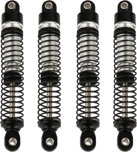 Vista 13 de 4 piezas de amortiguadores de aluminio de 53mm/59mm/65mm/78mm con rosca de aceite para 1/18 RC Crawler TRX4M TRX-4M Bronco Defender K10, piezas
