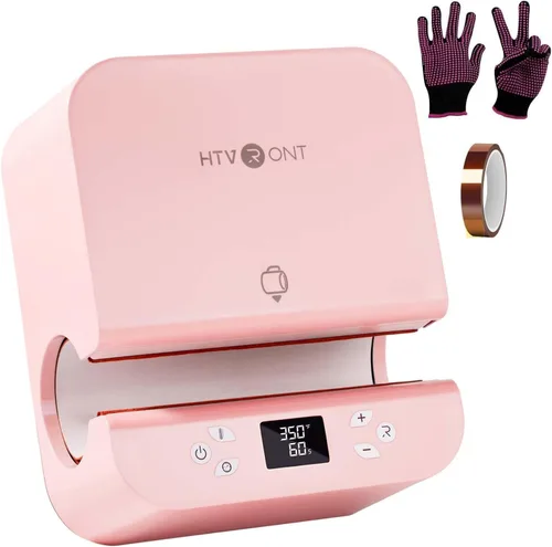 Vista 10 de HTVRONT Máquina de Prensa Térmica Automática para Vasos - Prensa Térmica para Tazas Calentamiento Rápido y Uniforme, Prensa Térmica Profesional