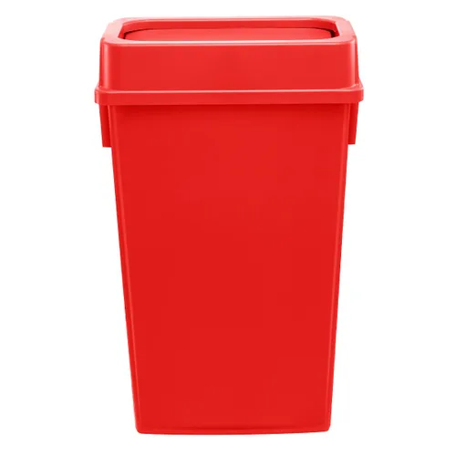 Vista 18 de Cubo de basura rectangular de plástico negro de 16 galones, perfecto para cocina, oficina