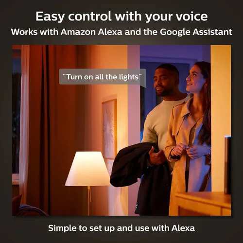 Vista 3 de Philips Hue lámpara empotrable inteligente LED de 4 pulgadas - Luz cálida a blanca fría Ambiance - 1 paquete - 850LM - Interior - Control