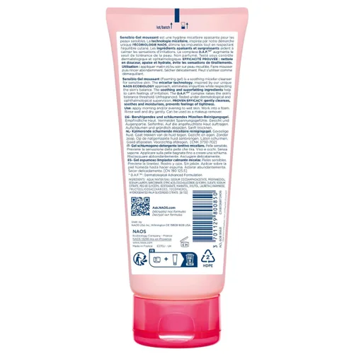 Vista 2 de Bioderma Sensibio Gel Espumoso Limpieza Micelar y Removedor de Maquillaje para Piel Sensible