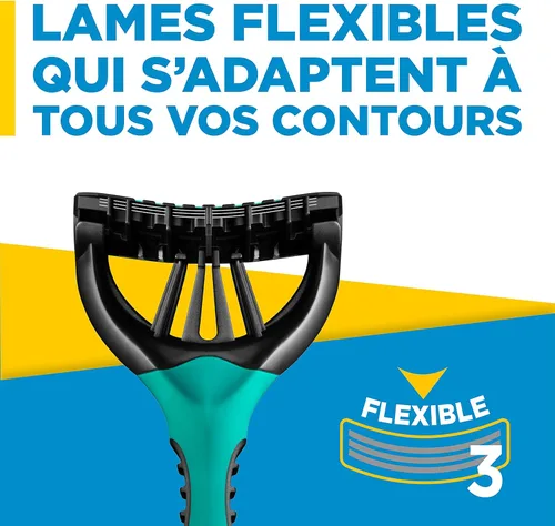 Vista 3 de Wilkinson Sword Xtreme 3 Pure Sensitive Comfort - Maquinillas de afeitar desechables masculinas, 8