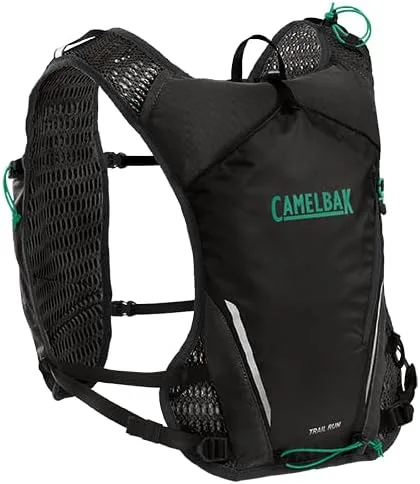 CamelBak Chaleco de hidratación Trail Run 34oz, negro