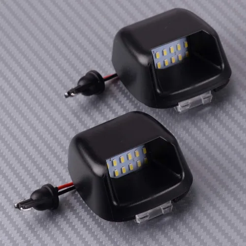 Vista 2 de beler 2 luces LED de matrícula para Nissan Navara Frontier D40 2004-2018