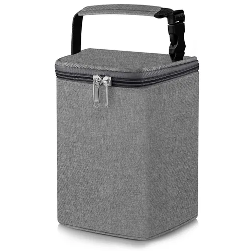 Vista 15 de Bolsa de refrigeración de leche materna Accmor, bolsas de refrigeración para biberones, bolsas de enfriador de biberón aisladas para llevar, cabe 4