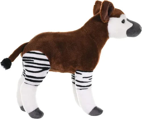 Vista 7 de Wild Republic Okapi Plush, Stuffed Animal, Plush Toy, Gifts for Kids, Cuddlekins 12 Inches