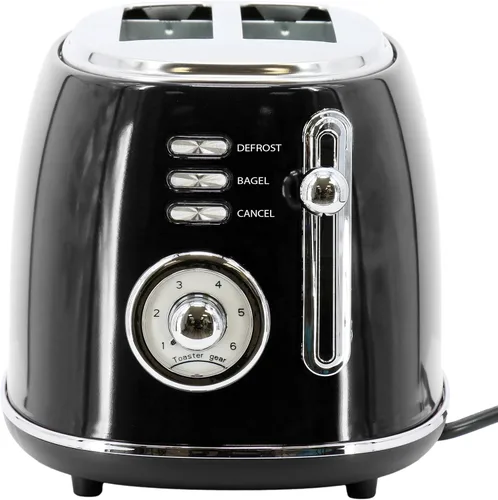 Vista 5 de MegaChef Tetera eléctrica de 1.7 litros y tostadora de 2 rebanadas (Negro)