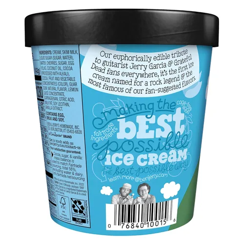 Vista 5 de Ben & Jerry's Cherry Garcia Helado Pinta Sin OGM 16 oz