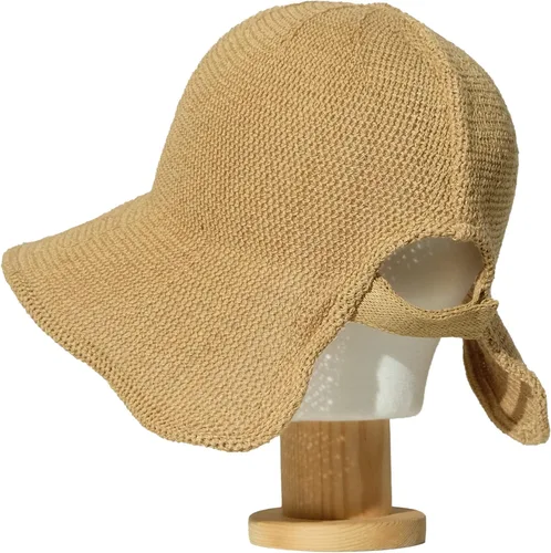 Vista 9 de Sombrero de playa de verano de ala ancha con protector solar de paja sombrero de verano transpirable sombrero plegable al aire libre
