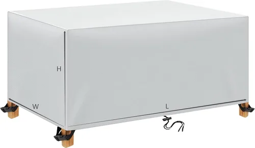 Vista 6 de Fundas para muebles de patio, impermeables, para exteriores, tela Oxford 600D, fundas de sofá rectangulares, resistentes a la intemperie