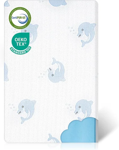 Vista 10 de Trifold Pack and Play Mattress (38"x26"x3") - Dual-Sided Soft & Firm Memory Foam Baby Mattress, Foldable Portable Crib Mattress with Carrying Bag