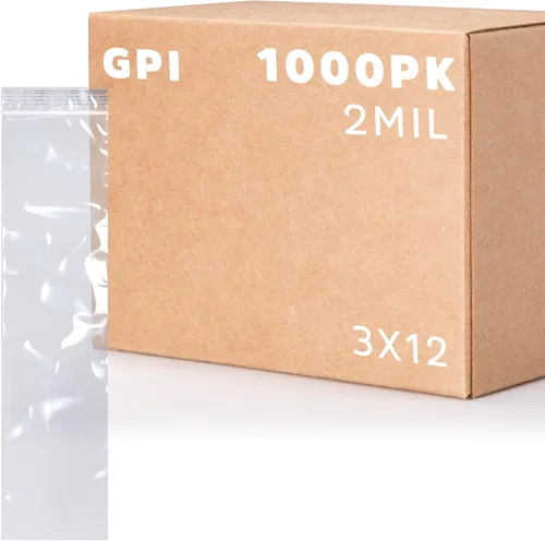 Vista 37 de Bolsas con cremallera de 2 x 8 pulgadas de largo, paquete de 100 bolsas de plástico transparente con cierre con cremallera, 2 mil de grosor, bolsas