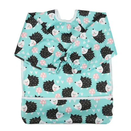 Vista 29 de Babero Camisa de manga larga con bolsillo para bebés de 1 a 3 años (Animal Forest)
