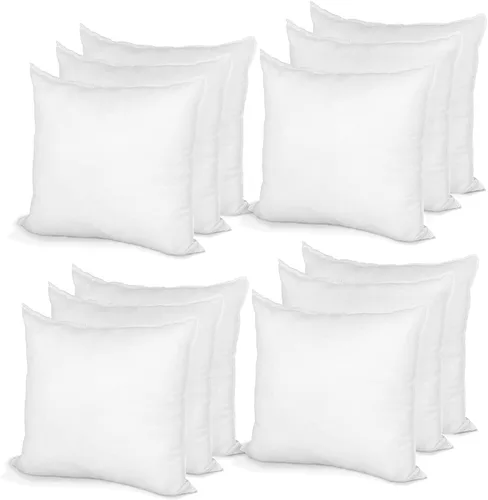 Vista 27 de Hometex Inserto de Almohada Decorativa 10" x 10" Relleno de Poliéster Funda Estándar
