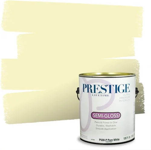 Vista 27 de PRESTIGE Pinturas de pintura exterior e imprimación en uno, 1 galón, plano, combinación comparable de Benjamin Moore* Pila de heno
