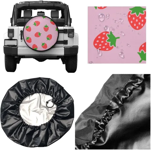 Vista 55 de Cactus Floral Plantas Suculentas Naturaleza Cubierta de Llanta de Repuesto Protector de Rueda A Prueba de Polvo Cubierta de Neumático de Rueda Para