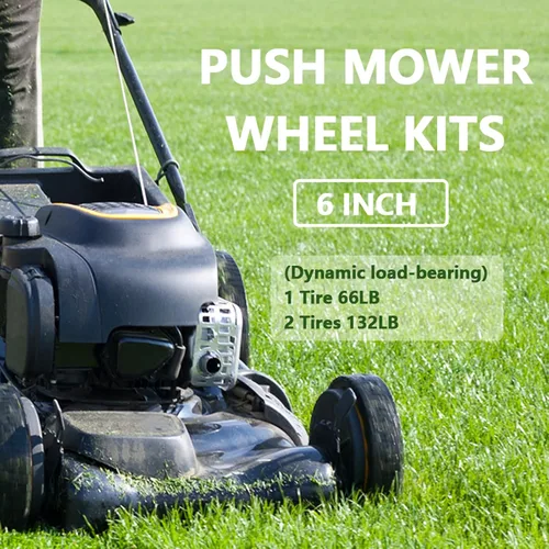 Vista 7 de Parts Camp Kits de ruedas de cortacésped Ruedas de 6 pulgadas para cortacésped ruedas de carro de 6 pulgadas (juego de 2)