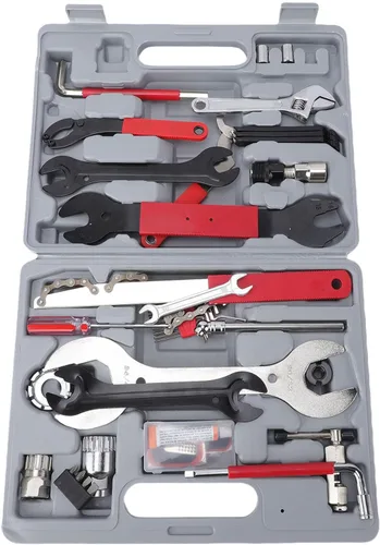 Vista 7 de Kit de herramientas de bicicleta de 45 piezas, llave de soporte inferior, extractor de manivela, herramienta BB con estuche de almacenamiento