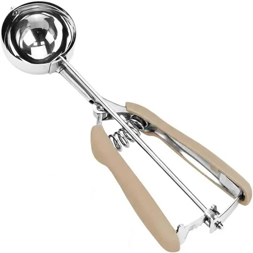 Vista 41 de Cuchara de Helado y Galletas de Acero Inoxidable - Capacidad de 5.3Tbsp/80ml/2.7oz, Liberación con Gatillo