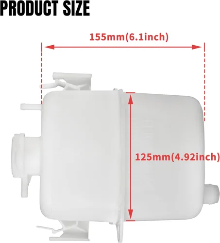 Vista 6 de Tanque refrigerante para X3, Conjunto de tanque de depósito de refrigerante para Can-Am Defender/Maverick Max Turbo X3/Commander/Spyder RS
