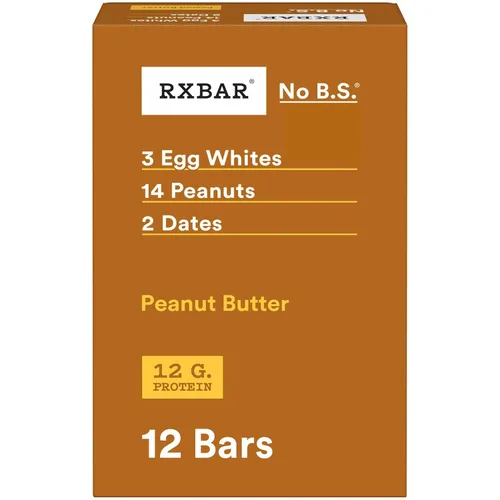 RXBAR, Barrita de proteínas con chispas de chocolate, 1.83 onzas (paquete de 24), barritas de desayuno, aperitivo alto en proteínas