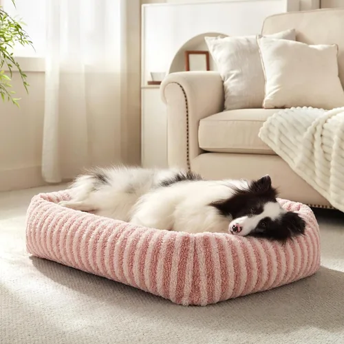 Vista 11 de MIXJOY Cama para Perros de Tamaño Mediano y Pequeño, Cama Lavable para Perros Medianos con Funda Extraíble, Cama Rectangular para Perros de Felpa