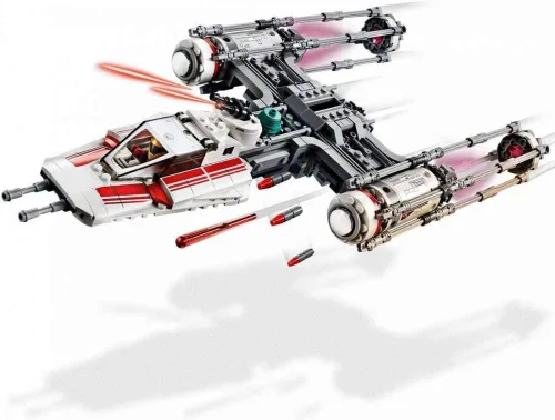 Vista 3 de LEGO Star Wars: The Rise of Skywalker Resistance Y-Wing Starfighter 75249 Nuevo kit de construcción de modelo de nave espacial coleccionable