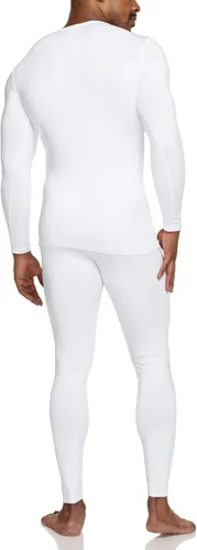Vista 2 de TSLA - Conjunto de ropa interior térmica para hombre, pantalones largos con forro polar suave, capa base cálida de invierno, camiseta y pantalón