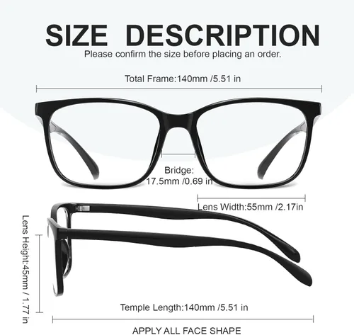 Vista 5 de hunsquer Gafas de luz azul para mujer, lentes de bloqueo de luz azul, para hombres, para juegos de computadora, lentes de pantalla azul