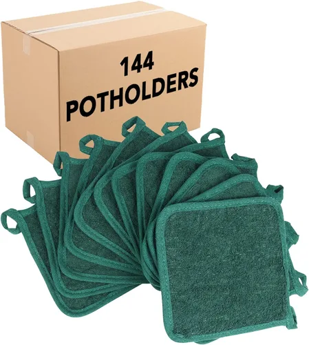 Vista 16 de Arkwright Agarraderas para Ollas de Cocina - Juego de 12 Almohadillas Cuadradas Resistente al Calor, Almohadillas de Algodón Lavables de Grado