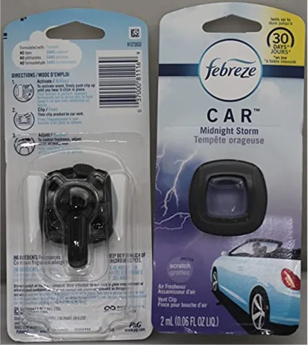 Vista 17 de Febreze Clips de ventilación para ambientador de automóvil, Aloha hawaiano (5 unidades)