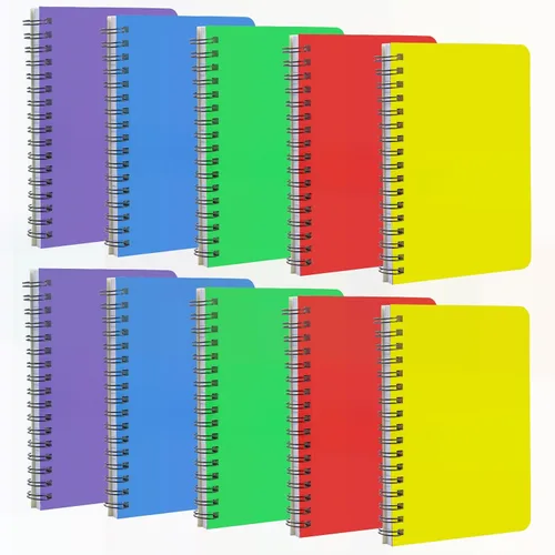 Fantasyon Top Bound - Cuaderno de notas en espiral de 4 x 6 pulgadas para el hogar, oficina, universidad, escuela, papel rayado a rayas