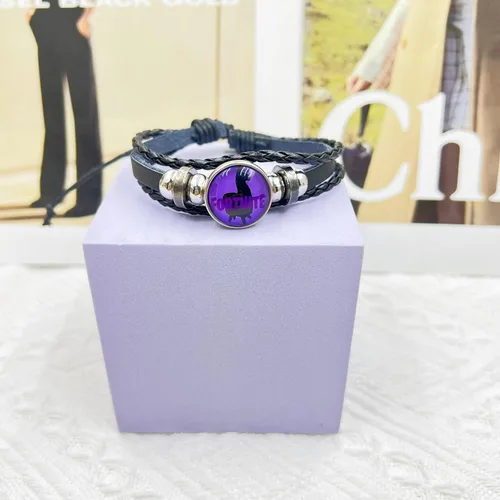 Vista 4 de MIFYNN Fortnit Stuff - Pulsera de cuero trenzado ajustable para niños, juguetes Fortnit Merch para niñas, regalos Fortnit