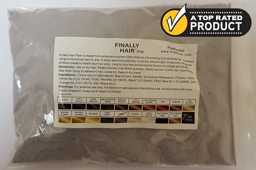 Vista 9 de Fibras constructoras de cabello, 2.01 onzas El repuesto de más alto grado que puedes utilizar para tus botellas de competidores como Toppik