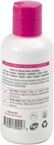 Vista 2 de FOREVER NEW Delicado detergente líquido hipoalergénico para ropa – 6 – 8 cargas grandes – Detergente de lavado suave para seda, cachemira, brasier