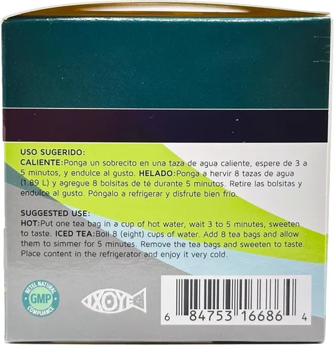 Vista 3 de Betel Natural - Té de hojas de eucalipto prémium (Eucalipto) - Repleto de flavanoides - 24 bolsas de té