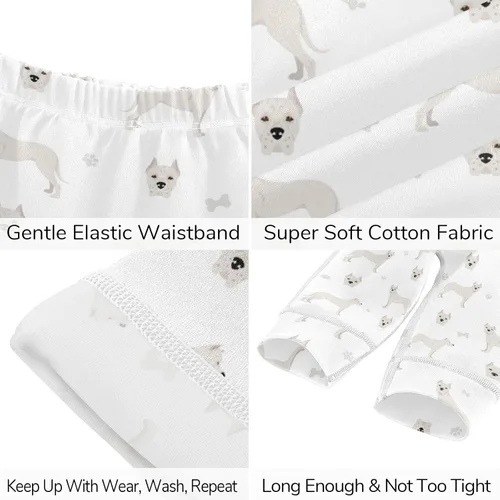 Vista 6 de vvfelixl Baby Bodysuits Pants Sets Dogo Argentino Long Sleeve Baby Clothes For Boys Girls 6-9 Months