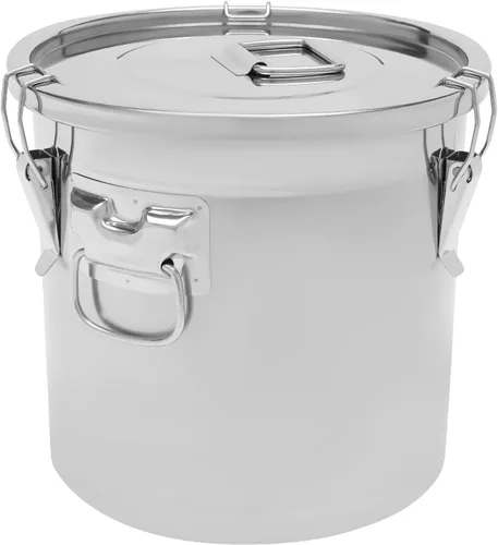 Recipientes de acero inoxidable para almacenamiento de alimentos con tapas, recipientes herméticos de cocina, cubo de almacenamiento de alimentos