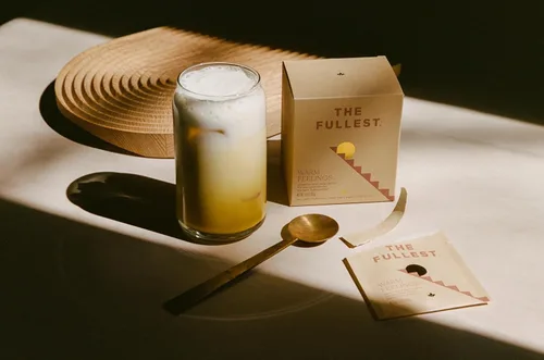 Vista 8 de THE FULLEST - Paquete para llevar - Bolsas de viaje con leche de azafrán + cápsulas de azafrán - Aumenta el estado de ánimo, la energía