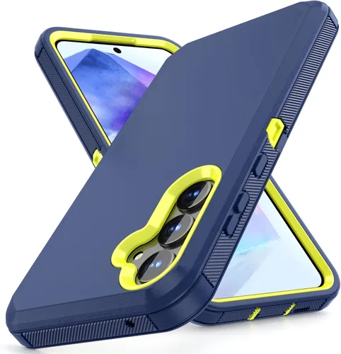 Vista 8 de Jiunai Funda para Samsung A23, a prueba de golpes, antipolvo, resistente, resistente, de doble capa, borde elevado, funda protectora al aire libre