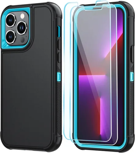 Vista 32 de SunStory Funda compatible con iPhone 11 con protector de pantalla HD, 3 capas de alta resistencia de cuerpo completo, funda protectora híbrida 3